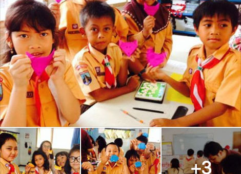Origami event was held in Indonesia