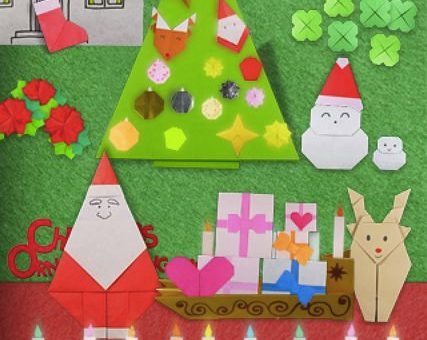 Christmas origami was introduced in “AppBank”.